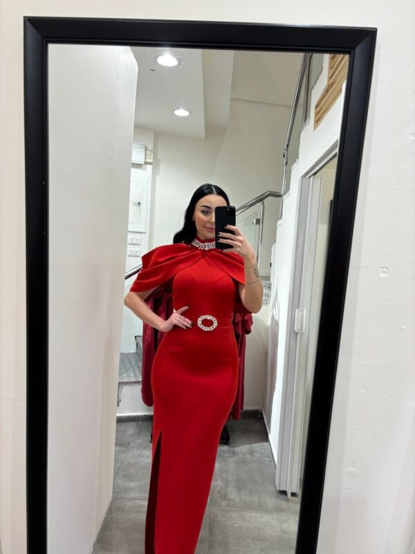 RED PRINCEES DRESS