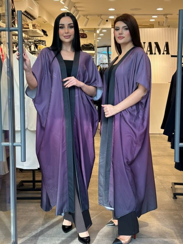 Shadow color Banana abaya - Image 2