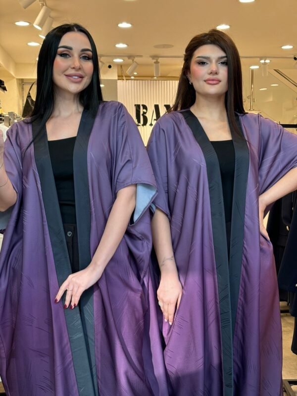 Shadow color Banana abaya - Image 3